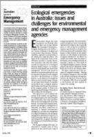Thumbnail of Editorial: Ecological emergencies in Australia:...