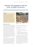 Thumbnail of Tsunami risk mitigation and the issue of public...