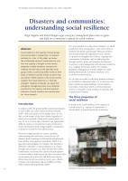 Thumbnail of Disasters and communities: understanding social...