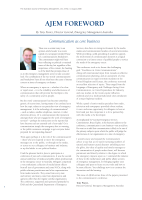 Thumbnail of AJEM FOREWORD: Communication as core business