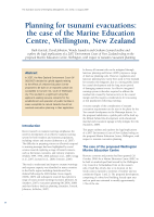 Thumbnail of Planning for tsunami evacuations: the case of t...