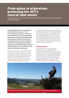Thumbnail of From ashes to arboretum: protecting the ACT's n...