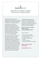 Thumbnail of Bushfire CRC, Research to drive change