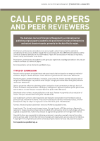 Thumbnail of Call for papers and peer re...