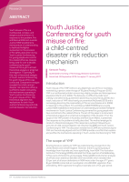 Thumbnail of Youth Justice Conferencing for youth misuse of ...