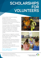 Thumbnail of Scholarships for volunteers