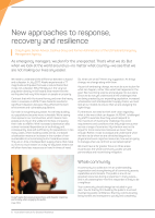 Thumbnail of New approaches to response, recovery and resili...