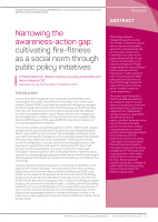 Thumbnail of Narrowing the awareness-action gap: cultivating...