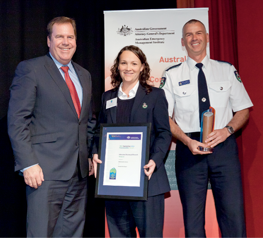 Photograph of the Hon Robert McClelland with award winners from NSW Rural Fire Service
