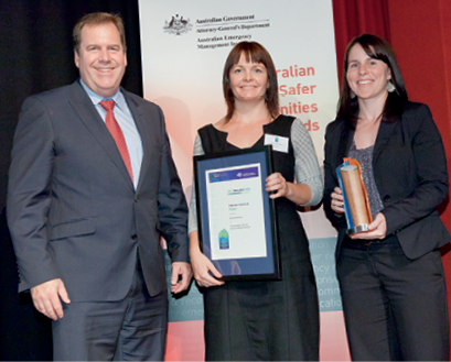 Photograph of the Hon Robert McClelland with award winners from Red Cross