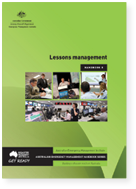 Cover of Australian Emergency Management Handbook 8, Lessons management