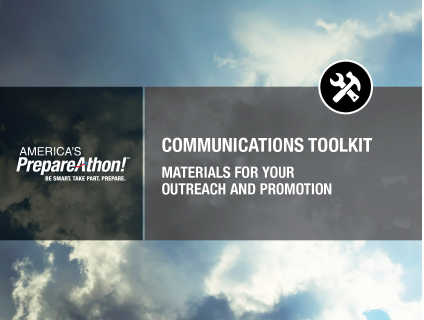 The cover of the PrepareAthon! communications toolkit booklet.