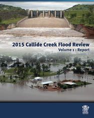 A picture of the cover of the 2014 Callide Creek Flood Review