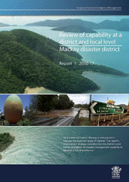 A picture of the cover of the Review of Capability at a District and Local Level: Mackay District 