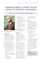 Thumbnail of Enhancing links to further benefit volunteers a...