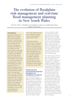 Thumbnail of The evolution of floodplain risk management and...