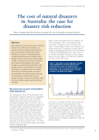 Thumbnail of The cost of natural disasters in Australia: the...