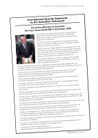 Thumbnail of First National Security Statement to the Austra...