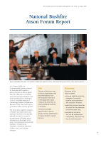 Thumbnail of National Bushfire Arson Forum Report