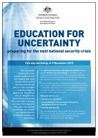 Thumbnail of Education for uncertainty: preparing for the ne...