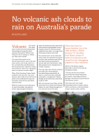 Thumbnail of No volcanic ash clouds to rain on Australia's p...