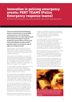 Thumbnail of Innovation in policing emergency events: PERT T...