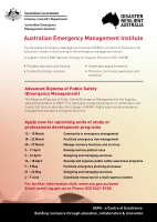 Thumbnail of Australian Emergency Manage...