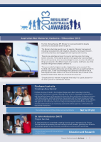Thumbnail of 2013 Resilient Australia Awards