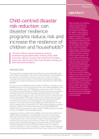 Thumbnail of Child-centred disaster risk reduction: can disa...