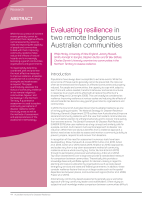 Thumbnail of Evaluating resilience in two remote indigenous ...