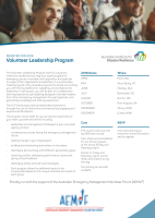 Thumbnail of Register for the 2018 Volunteer Leadership Program
